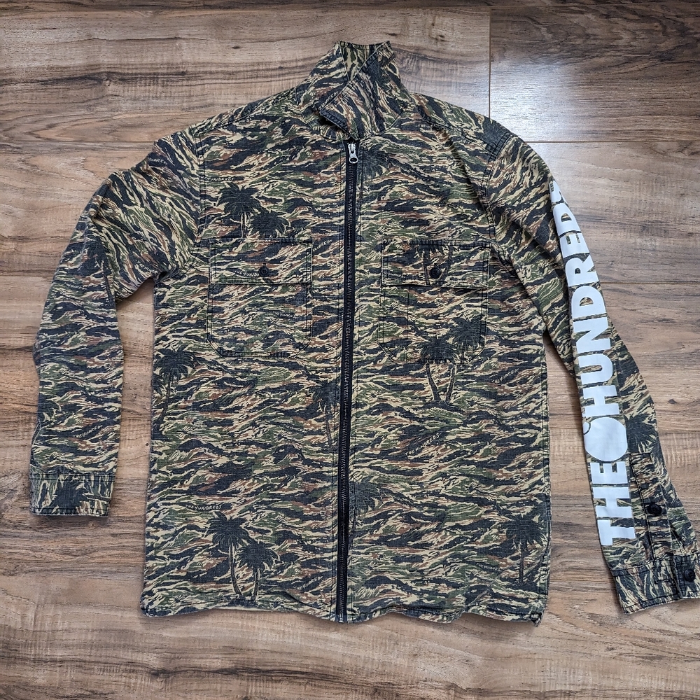 The Hundreds Camo Camouflage Zip Up Jacket
